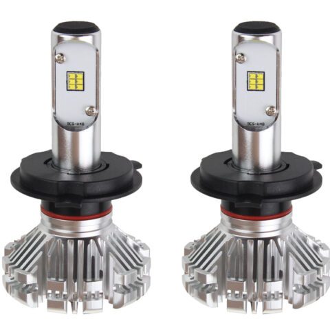 Amio - Λαμπτήρες SX SERIES τύπου H4 τάση λειτουργίας 6/12V απόδοσης 40W 6000K 3200lm με ενσωματωμένη ψύκτρα για Επιβατικά Αυτοκίνητα και Μοτοσυκλέτες - 2 τεμ. (01062/AM)