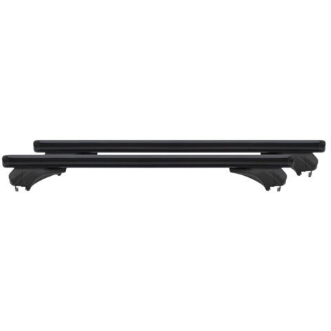 MENABO ΜΠΑΡΕΣ ΑΛΟΥΜΙΝΙΟΥ SONIC BLACK 120 cm ΣΕ ΜΑΥΡΟ ΧΡΩΜΑ ΓΙΑ Renault Clio IV Sporter / Grand Tourer 5 doors 2013>2019 ΜΕ FLUSH ή RAISED RAILS - 2 ΤΕΜ. (14680/MB)
