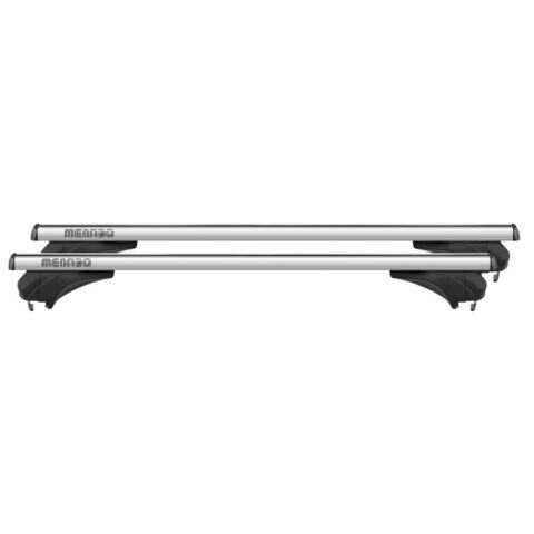 MENABO ΜΠΑΡΕΣ ΑΛΟΥΜΙΝΙΟΥ ARIEM 118.5 cm ΣΕ ΑΣΗΜΙ ΧΡΩΜΑ ΓΙΑ Skoda Superb (3V) Station Wagon 5 doors 2024> ΜΕ FLUSH RAILS - 2 ΤΕΜ. (14700/MB)
