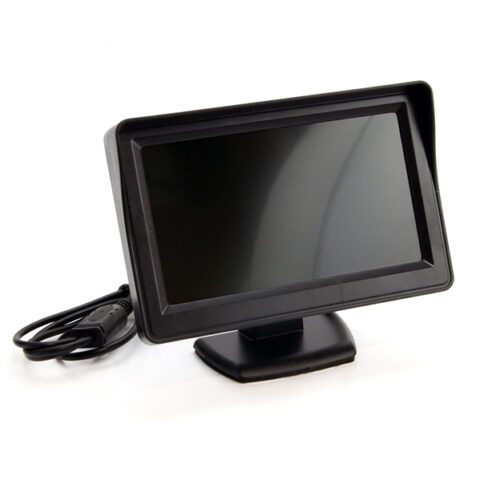 Amio - Universal Οθόνη Τεχνολογίας TFT LCD τύπου Αναδιπλούμενη διάσταση 4.3 ιντσών τάση λειτουργίας 12V για Επιβατικά Αυτοκίνητα - 1 τεμ. (01020/AM)
