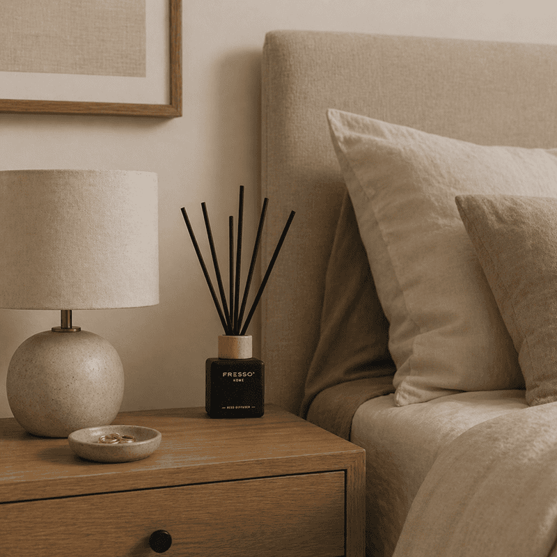Fresso - Αρωματικό Χώρου με Στικ Cadence 100 ml Premium Home Reed Diffuser με FlowScent, Μαύρο Γυάλινο Μπουκάλι και Μαύρα Στικ από Fiberglass - 1 Τεμ. (390006/FRE) - Image 5