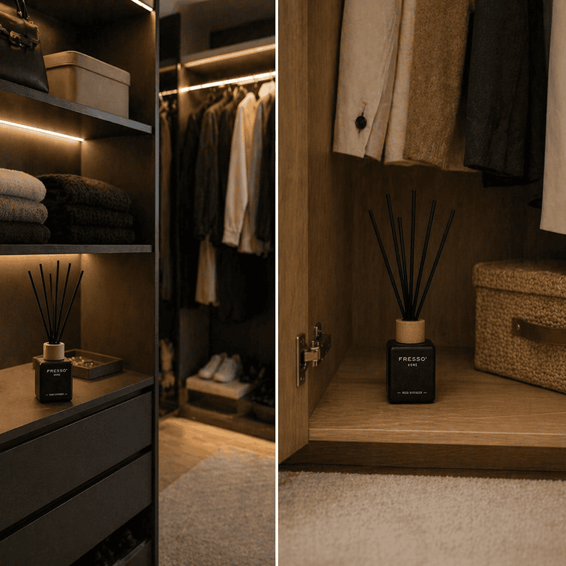 Fresso - Αρωματικό Χώρου με Στικ Cadence 100 ml Premium Home Reed Diffuser με FlowScent, Μαύρο Γυάλινο Μπουκάλι και Μαύρα Στικ από Fiberglass - 1 Τεμ. (390006/FRE) - Image 10