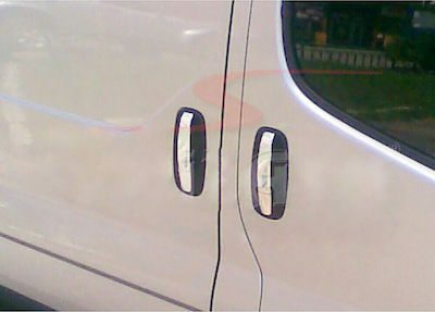 ΧΕΡΟΥΛΙΑ ΠΟΡΤΑΣ ΓΙΑ RENAULT TRAFIC 2001-2010  ΧΡΩΜΙΟ ΜΕΤΑΛΛΙΚΑ 5ΤΕΜ.