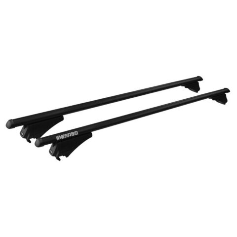 MENABO - Μπάρες Οροφής Αλουμινίου Tiger XL Black 131.5 cm Σε Μαύρο Χρώμα για BMW Serie 2 Grand Tourer (F46) 05/2015>12/2022 5πορτο / Πολυμορφικό με Flush Rails για Ασφαλή Μεταφορά Φορτίου - 2 Τεμ. (8600/MB)