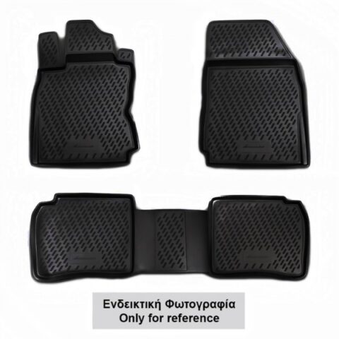 ΠΑΤΑΚΙΑ ΣΕ ΣΚΑΦΗ TPE ΛΑΣΤΙΧΟ ΓΙΑ NISSAN PATHFINDER 03/2005-2014  ΣΕ ΜΑΥΡΟ ΧΡΩΜΑ NOVLINE - 4 ΤΕΜ.