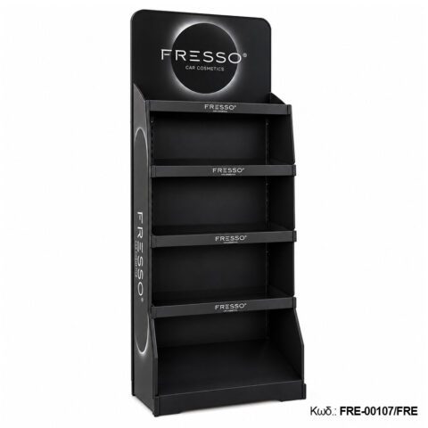 Fresso - Μεγάλο Επιδαπέδιο Σταντ Προβολής Αρωματικών Αυτοκινήτου σε Διαστάσεις 205x61x40 cm από Κόντρα Πλακέ - 1 Τεμ. (FRE-00107/FRE)
