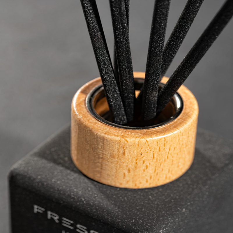 Μαύρο Γυάλινο Μπουκάλι και Μαύρα Στικ από Fiberglass - 1 Τεμ. (390020/FRE)