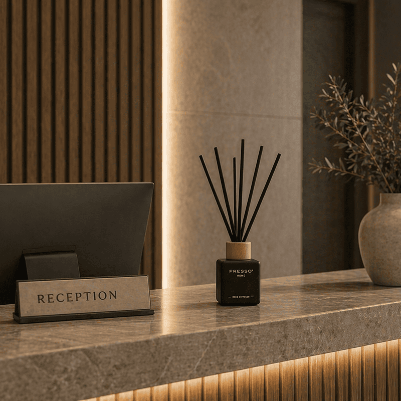 Fresso - Αρωματικό Χώρου με Στικ Molise 100 ml Premium Home Reed Diffuser με FlowScent, Μαύρο Γυάλινο Μπουκάλι και Μαύρα Στικ από Fiberglass - 1 Τεμ. (390020/FRE) - Image 8