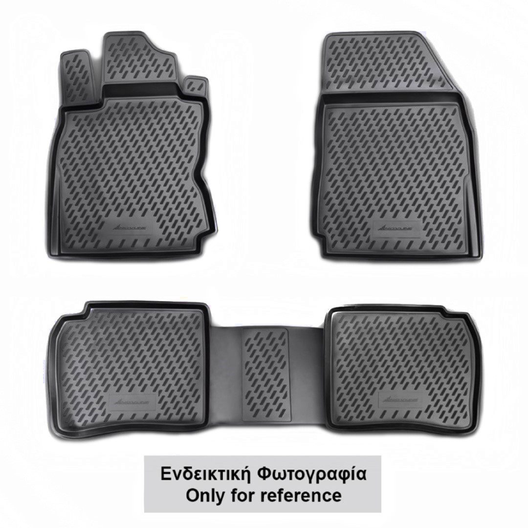 ΠΑΤΑΚΙΑ ΣΕ ΣΚΑΦΗ TPE ΛΑΣΤΙΧΟ ΓΙΑ DACIA LOGAN 2004-2012 ΣΕ ΑΝΘΡΑΚΙ ΣΚΟΥΡΟ ΓΚΡΙ ΧΡΩΜΑ NOVLINE - 4 ΤΕΜ.