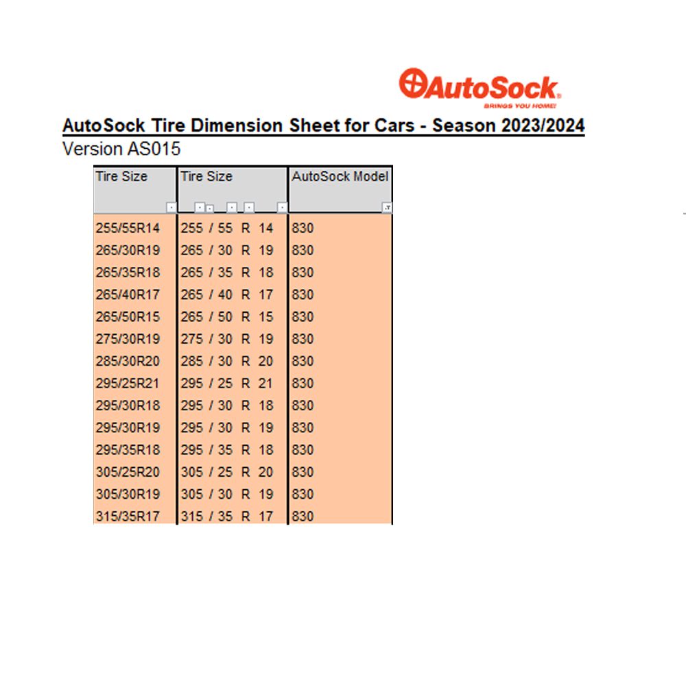 Autosock - ΑΝΤΙΟΛΙΣΘΗΤΙΚΟ ΠΑΝΙ ΧΙΟΝΙΟΥ AUTOSOCK 830 HIGH PERFORMANCE EDITION - 2 ΤΕΜ. (L.AS830) - Image 13