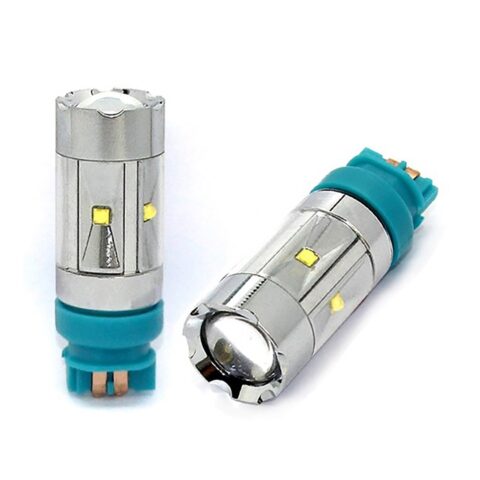 PWY24W 12/24V PG18.5d-1 7W LED 8xCREE PREMIUM ΛΕΥΚΟ  M-TECH 1 ΤΕΜ