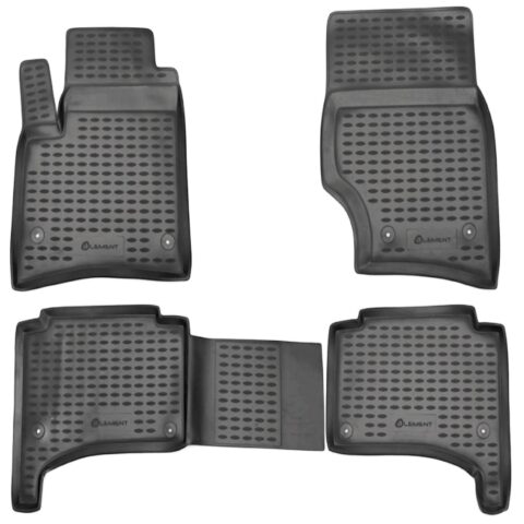 ΠΑΤΑΚΙΑ ΣΕ ΣΚΑΦΗ TPE ΛΑΣΤΙΧΟ ΓΙΑ VW TOUAREG 01/2003-04/2010  ΣΕ ΑΝΘΡΑΚΙ ΣΚΟΥΡΟ ΓΚΡΙ ΧΡΩΜΑ NOVLINE - 4 ΤΕΜ.