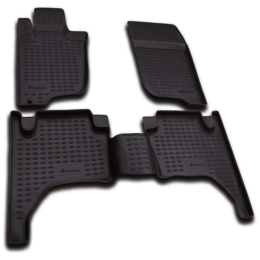 ΠΑΤΑΚΙΑ ΣΕ ΣΚΑΦΗ TPE ΛΑΣΤΙΧΟ ΓΙΑ MITSUBISHI L200 IV 2005-2015 ΣΕ ΜΑΥΡΟ ΧΡΩΜΑ NOVLINE - 4 ΤΕΜ.