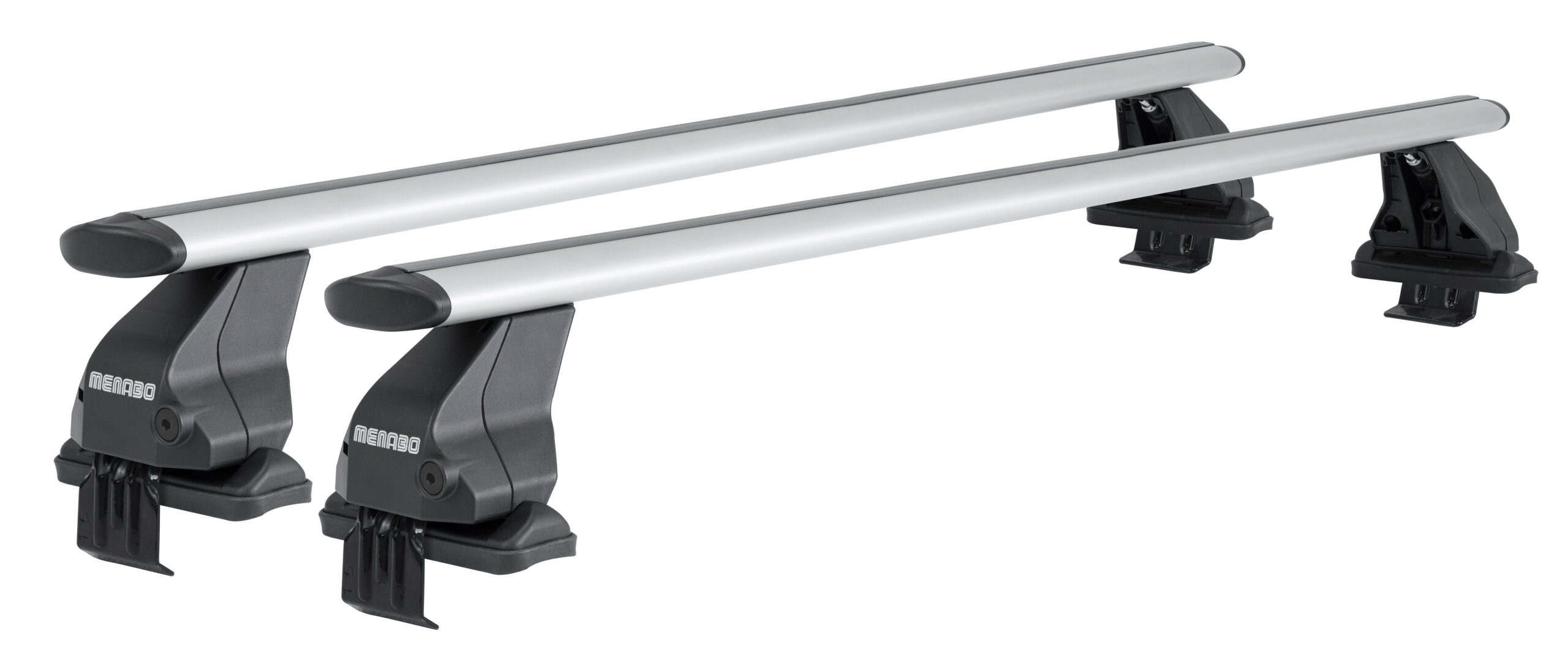 MENABO Ολοκληρωμένο Σετ Μπάρες Οροφής Αλουμινίου OMEGA PLUS L 130 cm Σε Ασημί Χρώμα για Peugeot Bipper 2008> - 2 τεμ. (10660/MB+14730/MB) - Image 5