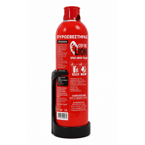 Americat - Πυροσβεστήρας 750ml Μηχανικού Αφρού 3A 13B με Βάση για Μικρές Φωτιές - 1 Τεμ. (PYR.10003)