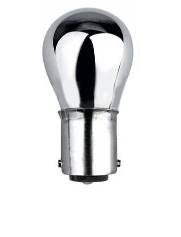 P21/5W 12V BAY15d CHROME ΜΕ ΚΟΚΚΙΝΟ ΦΩΤΙΣΜΟ 2ΤΕΜ.