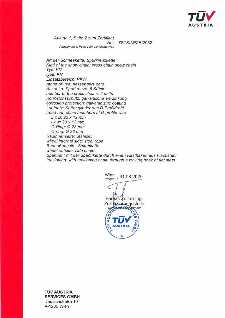 Amio - Αλυσίδες Χιονιού 12mm KN-110 με Εξελιγμένο Ασύμμετρο Ρομβοειδές Σχέδιο για Βελτιωμένη Σταθερότητα και Έλεγχο σε Χιόνι & Πάγο - 1 Σετ (02116/AM) - Image 7