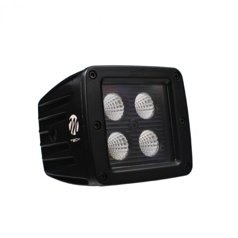 ΠΡΟΒΟΛΕΑΣ ΕΡΓΑΣΙΑΣ  WORKING LAMPS 10-32V 20W 1100lm 4 x CREE LED ΤΕΤΡΑΓΩΝΟΣ 82 x 80 x 111 mm BLACK SERIES M-TECH -1ΤΕΜ