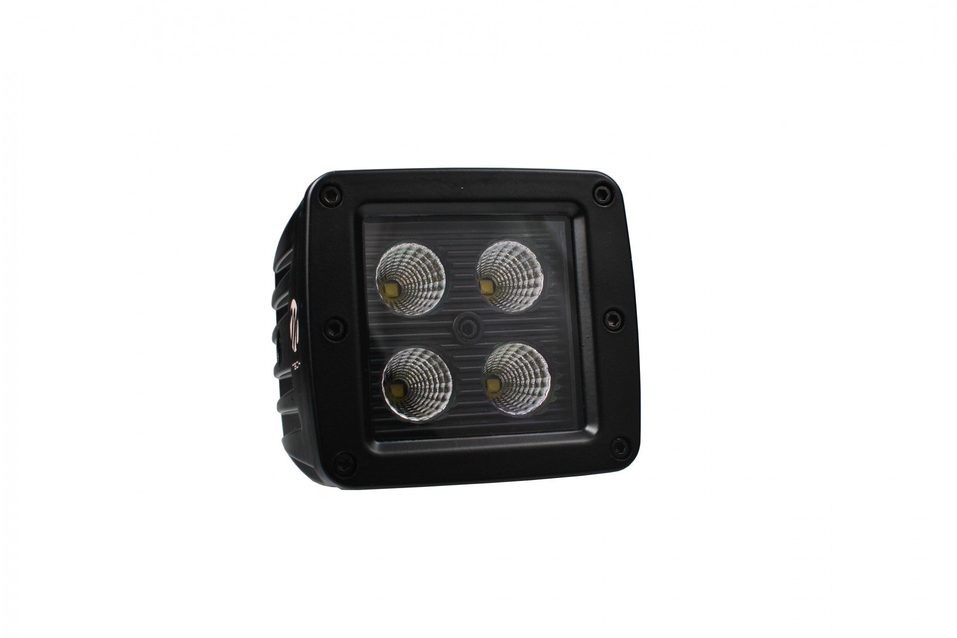 ΠΡΟΒΟΛΕΑΣ ΕΡΓΑΣΙΑΣ WORKING LAMPS 10-32V 20W 1100lm 4 x CREE LED ΤΕΤΡΑΓΩΝΟΣ 82 x 80 x 111 mm BLACK SERIES M-TECH -1ΤΕΜ - Image 2