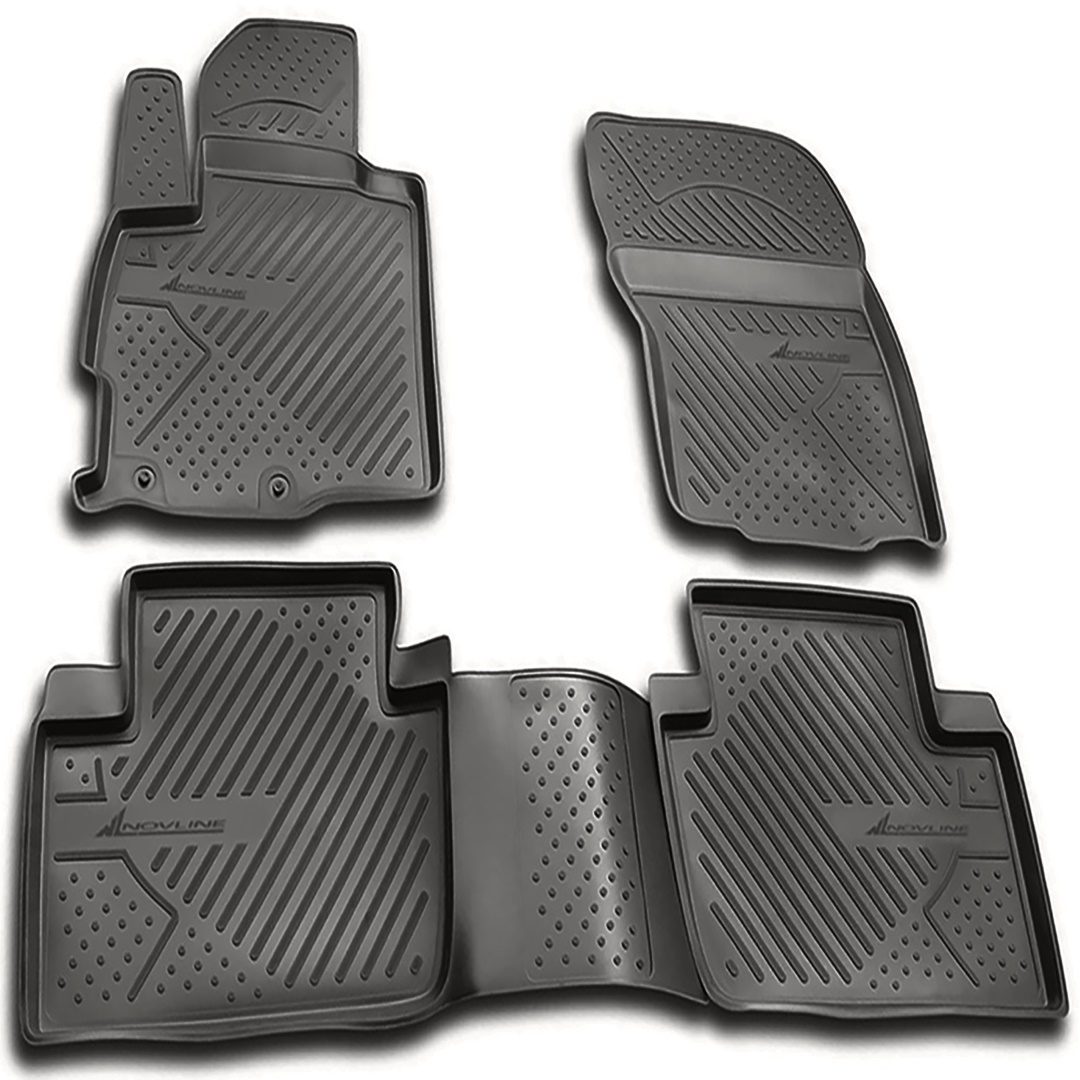 ΠΑΤΑΚΙΑ ΣΕ ΣΚΑΦΗ TPE ΛΑΣΤΙΧΟ ΓΙΑ CITROEN C-CROSSER 06/2007-2013 ΣΕ ΑΝΘΡΑΚΙ ΣΚΟΥΡΟ ΓΚΡΙ ΧΡΩΜΑ NOVLINE - 4 ΤΕΜ.