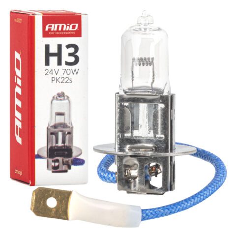 Amio – Λαμπτήρας Αλογόνου H3 24V 70W PK22s για Φορτηγά & Λεωφορεία