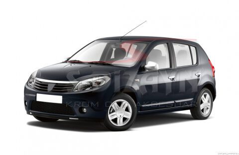 ΚΑΠΑΚΙΑ ΚΑΘΡΕΠΤΗ ΧΡΩΜΙΟΥ ΜΕΤΑΛΛΙΚΑ ΓΙΑ DACIA SANDERO 1 5D 2007-2014