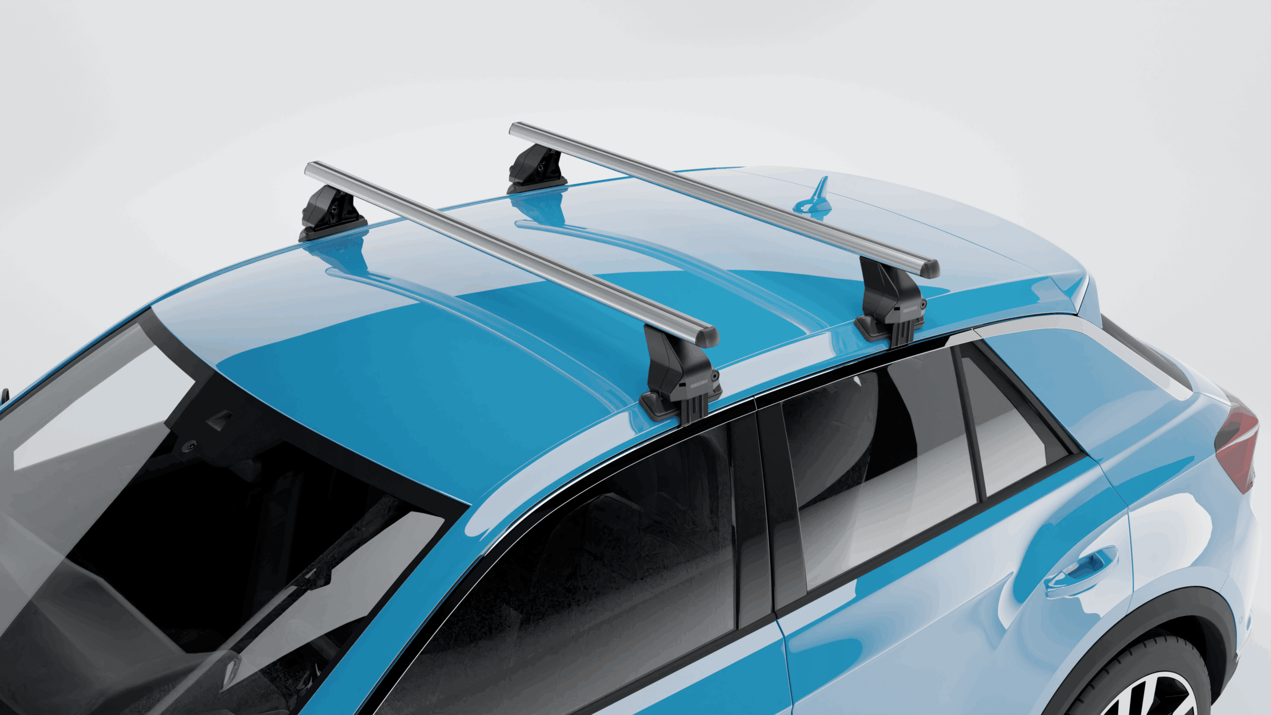 MENABO Ολοκληρωμένο Σετ Μπάρες Οροφής Αλουμινίου OMEGA L 130 cm Σε Ασημί Χρώμα για Peugeot Partner III 2018> - 2 τεμ. (10630/MB+13470/MB) - Image 2