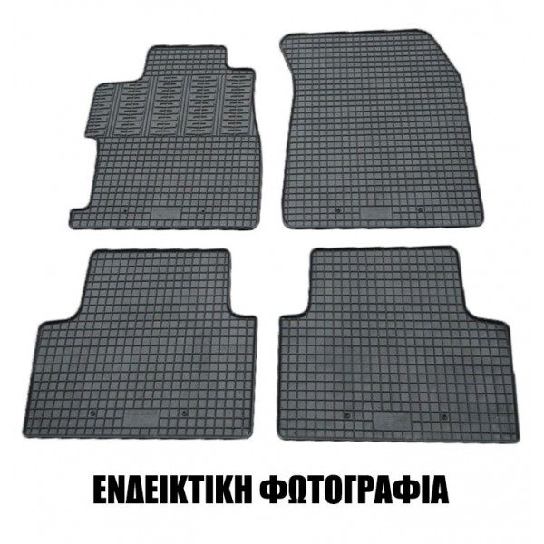 Cik - ΠΑΤΑΚΙΑ ΑΥΤΟΚΙΝΗΤΟΥ ΑΠΟ ΛΑΣΤΙΧΟ ΓΙΑ FORD C-MAX 2015-2020 ΣΕ ΜΑΥΡΟ ΧΡΩΜΑ ΜΕ ΚΟΥΜΠΩΜΑΤΑ - 4 ΤΕΜ. (RM.FO.0021/CK)