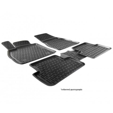 ΠΑΤΑΚΙΑ  ΓΙΑ VW PASSAT B7 2011-2015 ΛΑΣΤΙΧΟ ΣΚΑΦΑΚΙΑ ΜΑΥΡA PERFLEX -4 ΤΕΜ.