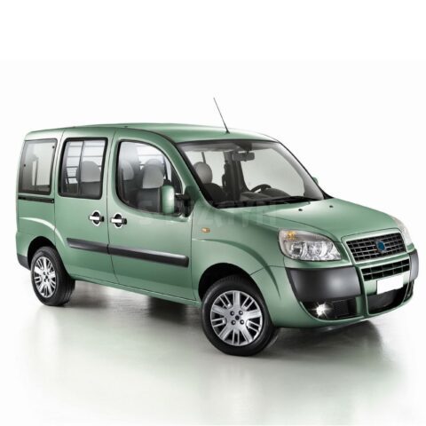 ΧΕΡΟΥΛΙΑ ΠΟΡΤΑΣ ΓΙΑ FIAT DOBLO I 2000-2010 ΧΡΩΜΙΟ ΜΕΤΑΛΛΙΚΑ S-Dizayn - 4 Τεμ.