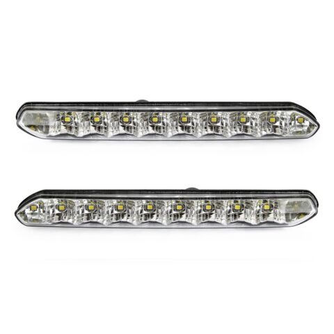 Amio - Φώτα Ημέρας DRL Τάση Λειτουργίας 12/24V Απόδοση 7W 20 LED 0.35W Ανά LED Διαστάσεις 190x20x40mm για Αυτοκίνητο – 2 τεμ. (01266/AM)