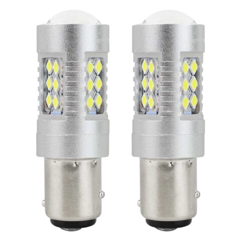 Amio – LED CANBUS P21/5W BA15d 12/24V 24xSMD 3030 6000K Λευκό για Φώτα Αυτοκινήτου & Φορτηγού – 2 Τεμ. (01438/AM)