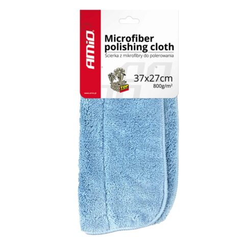 Amio - Πανί Μικροϊνών (Microfiber) για Γυάλισμα σε γαλάζιο χρώμα
