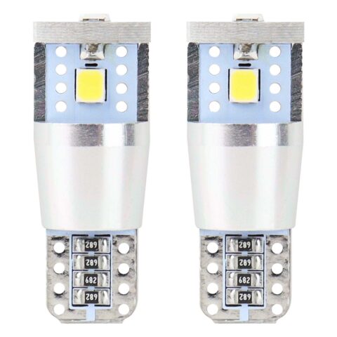 Amio – Λαμπάκια LED T10 W5W 12/24V 2.4W 5600K 3xSMD 2835 CANBUS Καρφωτά για Ισχυρό Λευκό Φωτισμό χωρίς Σφάλματα – Σετ 2 Τεμ. (01637/AM)