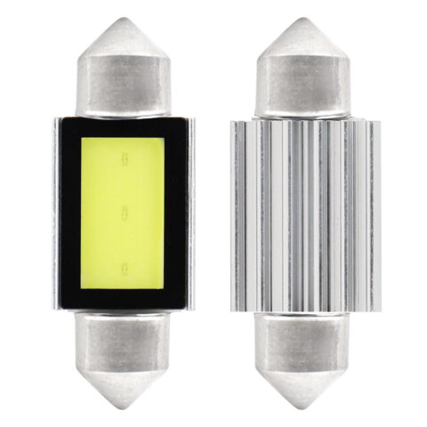Amio – Λαμπάκια Πλαφονιέρας LED 36mm C5W C10W 12V 2.4W 5600K 3xCOB CANBUS για Ισχυρό Ομοιόμορφο Φωτισμό Εσωτερικού – Σετ 2 Τεμ. (01639/AM)