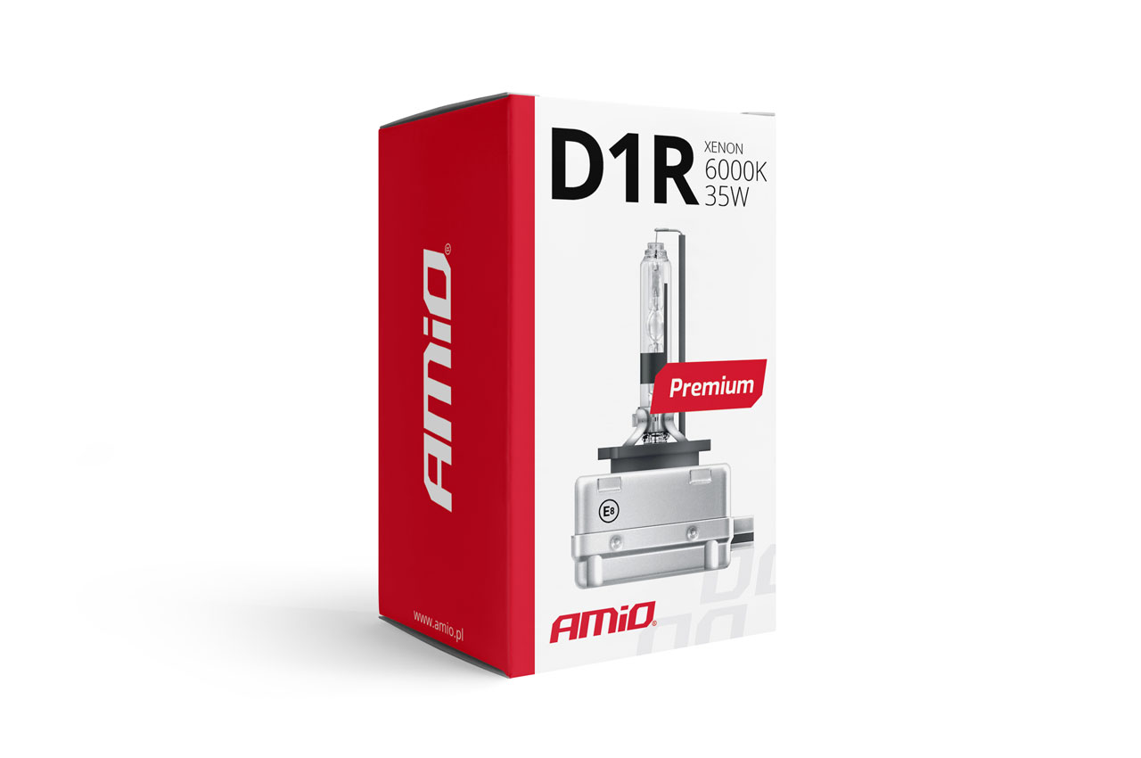 Amio - Λάμπα Xenon D1R 6000K 35W 12V Premium για αντικατάσταση εργοστασιακών και aftermarket xenon με καθαρό λευκό φωτισμό και σταθερή απόδοση με ενσωματωμένο igniter - 1 Τεμ. (01967/AM) - Image 2