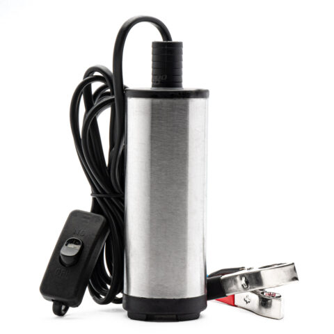 Amio - Αντλία Αναρρόφησης Υγρών Ηλεκτρική 24V 60W διαμέτρου 51mm με παροχή 25L/min για άντληση πετρελαίου και λαδιού με υψηλή απόδοση και εύκολη χρήση σε δεξαμενές - 1 Τεμ. (02069/AM)