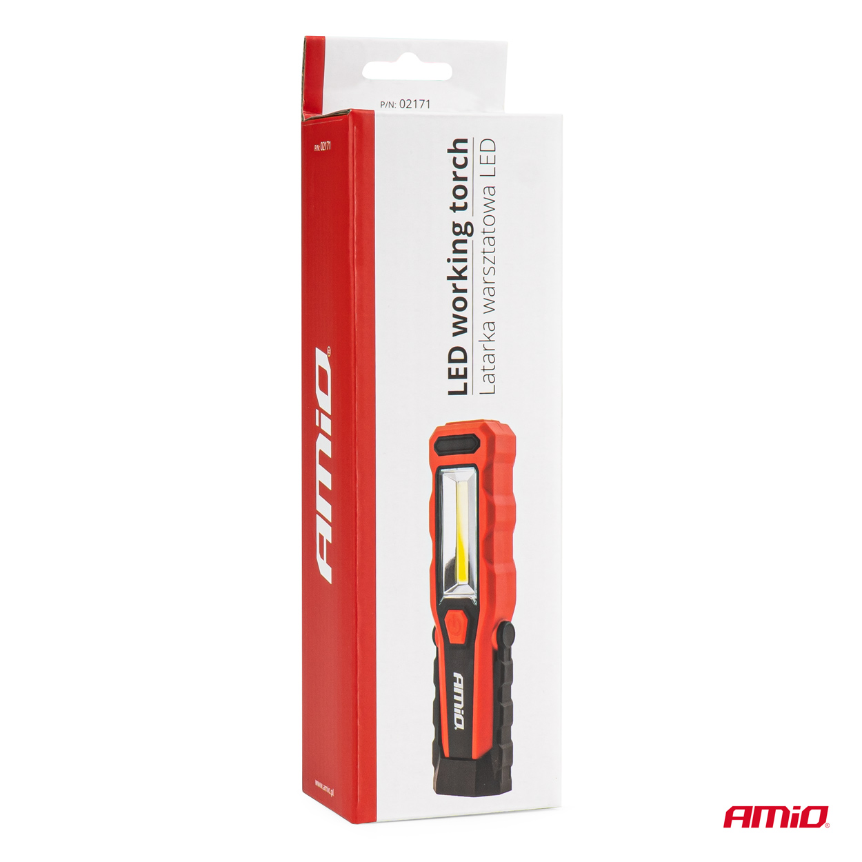 AMiO – Φακός εργασίας WT02 COB LED 150/300lm 3W με περιστροφή 180°, φωτίστε με απόλυτη ακρίβεια κάθε τυφλό σημείο του κινητήρα χάρη στη διπλή μαγνητική στήριξη – 1 Τεμ. (02171/AM) - Image 8