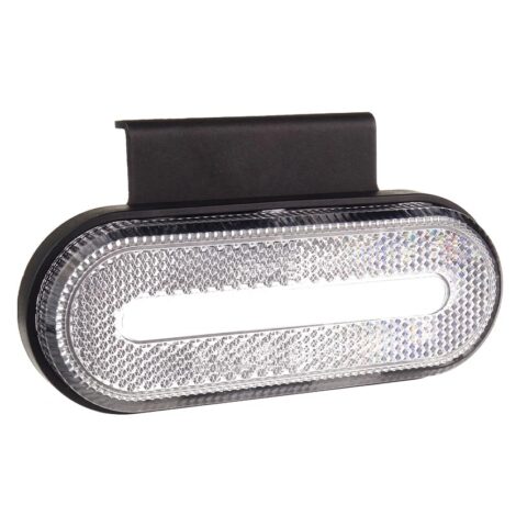 Amio - ΦΩΣ ΟΓΚΟΥ ΦΟΡΤΗΓΟΥ LED ΛΕΥΚΟ ΟΒΑΛ 10-30V 124x49x22mm ΑΔΙΑΒΡΟΧΟ OM-01-W 1ΤΕΜ. (02375/AM)