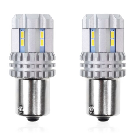 Amio - P21W BA15s 12/24V 22LED SMD ULTRABRIGHT CANBUS ΛΕΥΚΟ 2ΤΕΜ. (02449/AM)