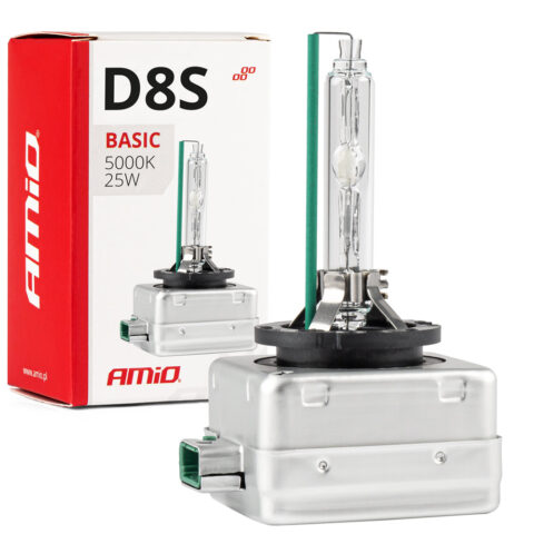Amio – Λάμπα Xenon D8S 12V 35W 5000K BASIC για ισχυρό φωτισμό δρόμου και καθαρή ορατότητα - 1 Τεμ. (02952/AM)