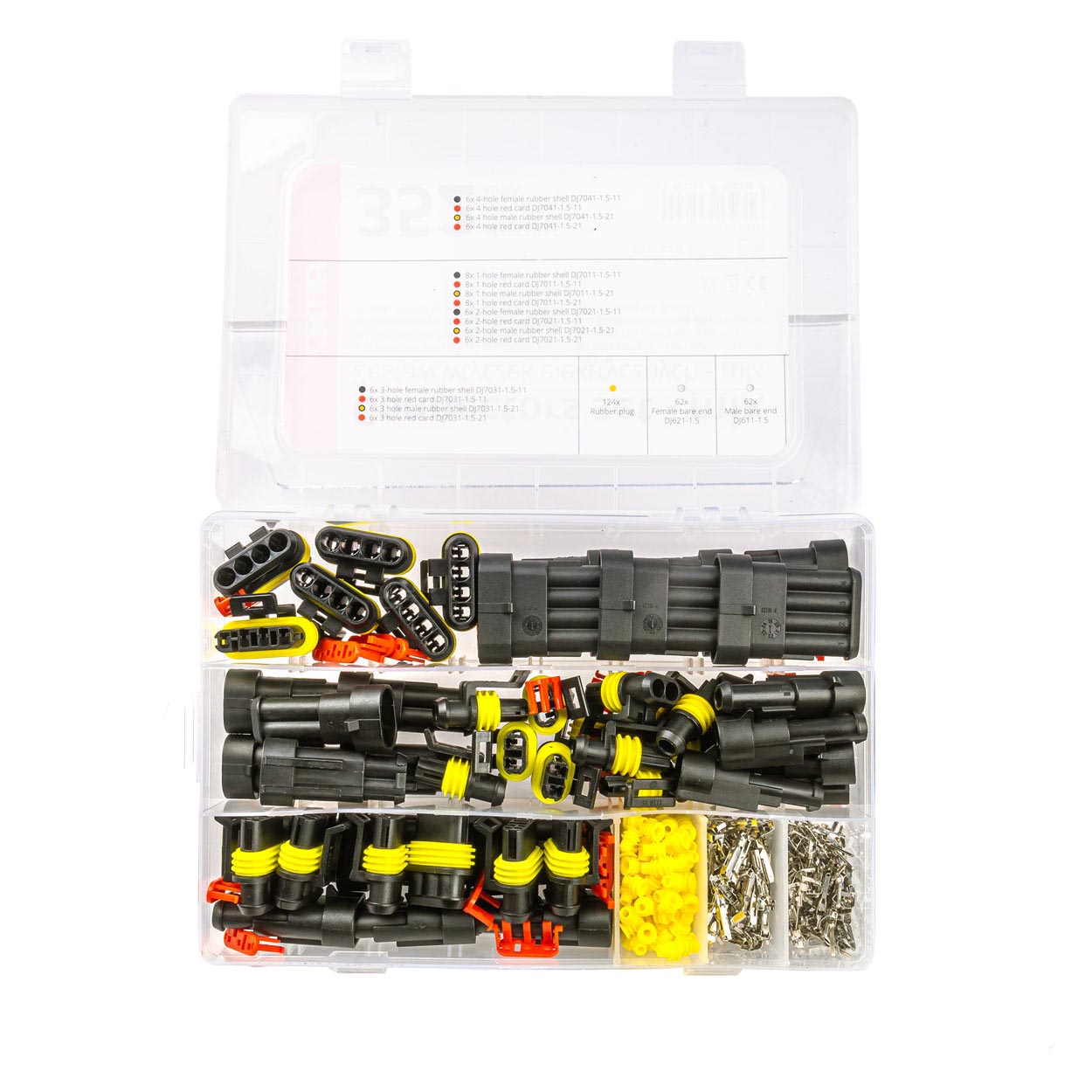 Amio - ΦΙΣ & ΒΥΣΜΑΤΑ ΚΑΛΩΔΙΩΝ 6 ΤΥΠΩΝ 12/24V ΑΡΣΕΝΙΚΑ ΚΑΙ ΘΗΛΥΚΑ ΣΕΤ - 352 ΤΕΜ. (03035/AM)