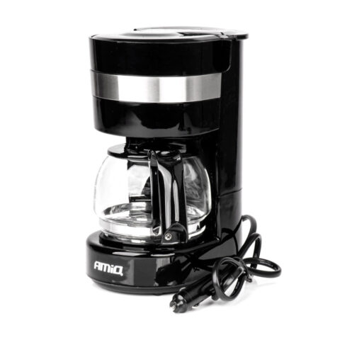 Amio - ΚΑΦΕΤΙΕΡΑ ΦΙΛΤΡΟΥ ΓΙΑ ΓΑΛΛΙΚΟ ΚΑΦΕ 24V 300W 650ML ΜΑΥΡΗ/INOX - 1 TEM. (03234/AM)