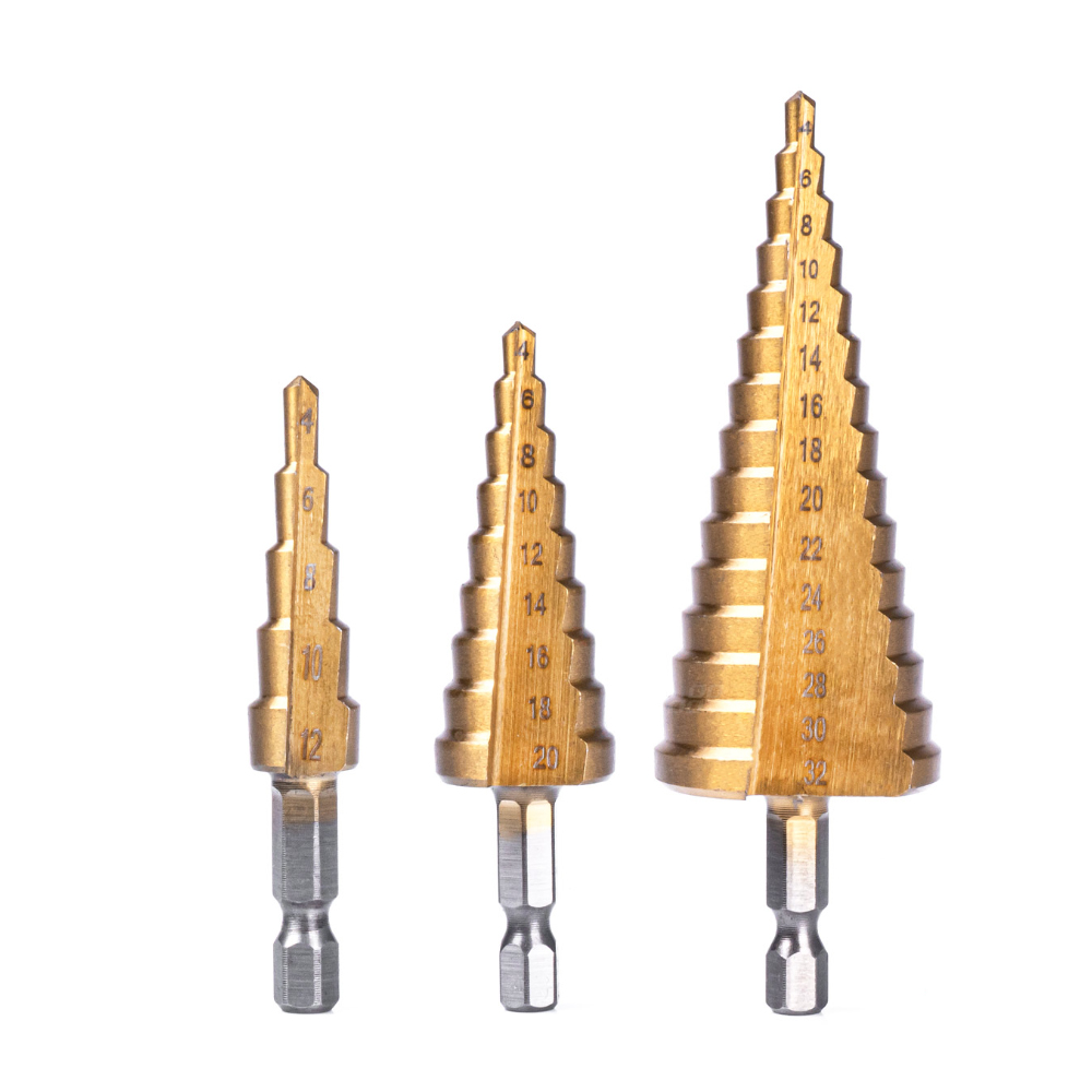 Amio - ΤΡΥΠΑΝΙΑ ΚΩΝΙΚΑ ΤΙΤΑΝΙΟΥ (HSS) 4-12mm/4-20mm/4-32mm - 3 TEM. (03271/AM) - Image 2