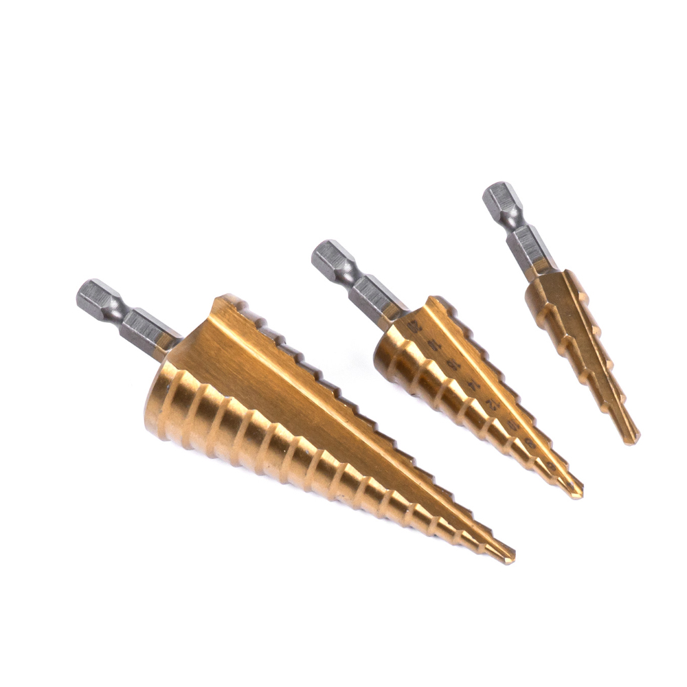 Amio - ΤΡΥΠΑΝΙΑ ΚΩΝΙΚΑ ΤΙΤΑΝΙΟΥ (HSS) 4-12mm/4-20mm/4-32mm - 3 TEM. (03271/AM) - Image 3