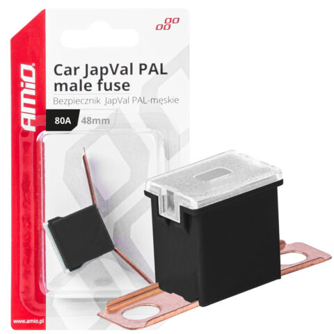 Amio - ΑΣΦΑΛΕΙΑ JapVal PAL ΑΡΣΕΝΙΚΗ 48mm 80A ΣΕ ΜΑΥΡΟ ΧΡΩΜΑ - 1 Τεμ (03423/AM)