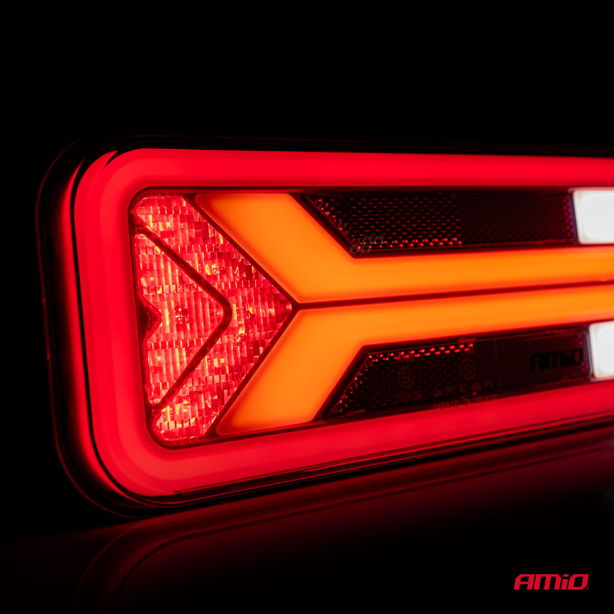 Amio - ΦΑΝΑΡΙ ΤΡΕΙΛΕΡ / ΦΟΡΤΗΓΟΥ ΠΙΣΩ 10-30V DYNAMIC LED 5 ΧΡΗΣΕΩΝ ΑΡΙΣΤΕΡΟ 305x140x35 mm RCL-09-L - 1 ΤΕΜ. (03575/AM) - Image 3