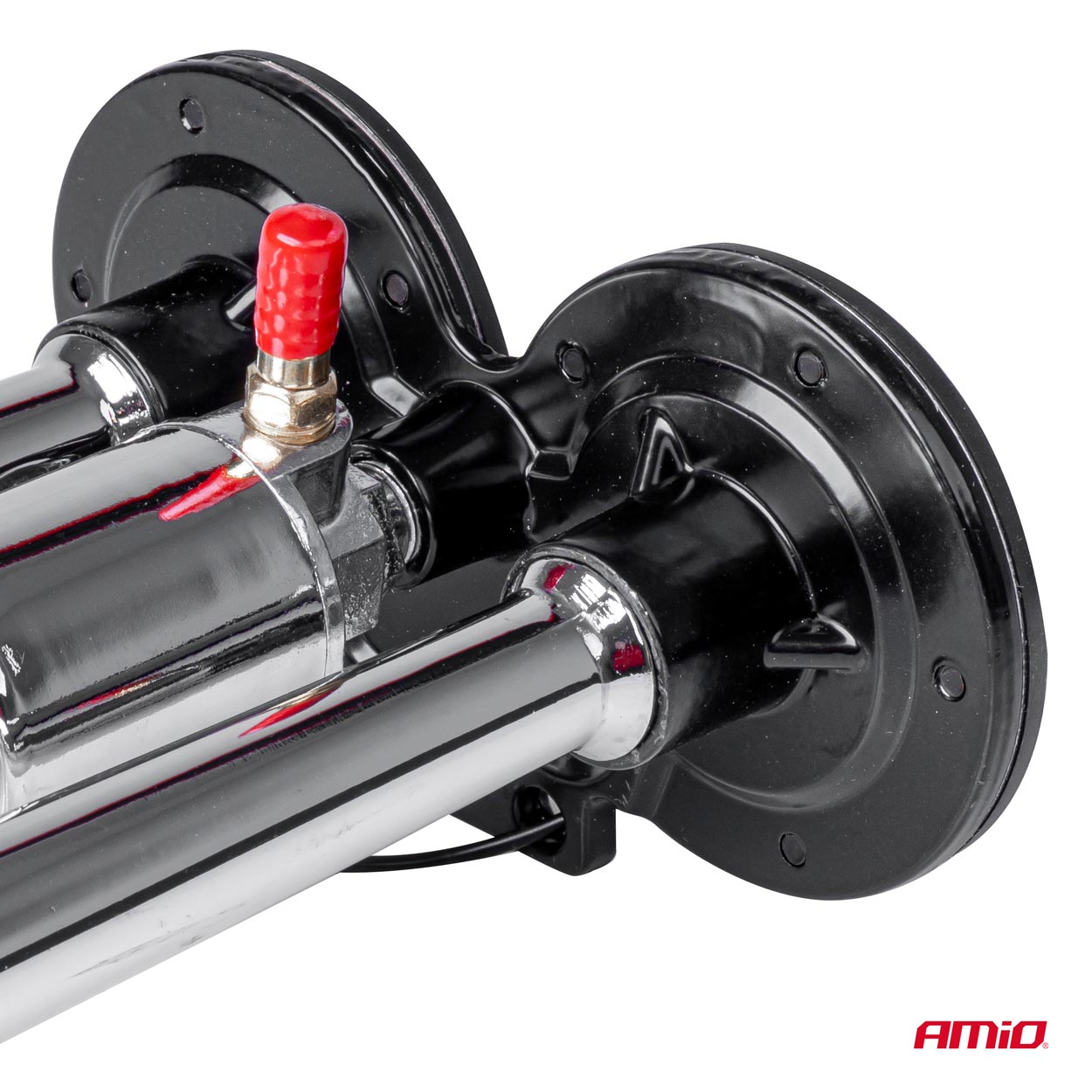 Amio - ΚΟΡΝΑ ΠΝΕΥΜΑΤΙΚΗ 12/24V 118db ΔΙΠΛΗ 2 ΤΟΝΩΝ ΧΡΩΜΙΟ - 1 ΤΕΜ. (03617/AM) - Image 3