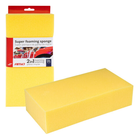 Amio - ΣΦΟΥΓΓΑΡΙ ΠΛΥΣΙΜΑΤΟΣ 2in1 SUPER FOAMING 28x14x7cm - 1 ΤΕΜ. (03842/AM)