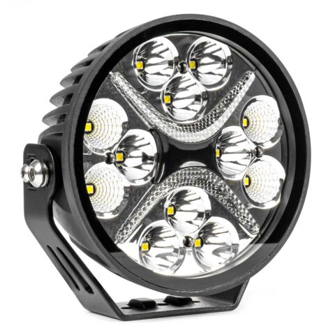 Amio - ΠΡΟΒΟΛΕΑΣ ΟΔΗΓΗΣΗΣ ΣΤΡΟΓΓΥΛΟΣ LED PRO IP67 7200lm 10-30V - 54W - 6000K - 12 LED - 140x140x61mm - 1 ΤΕΜ. (03870/AM)